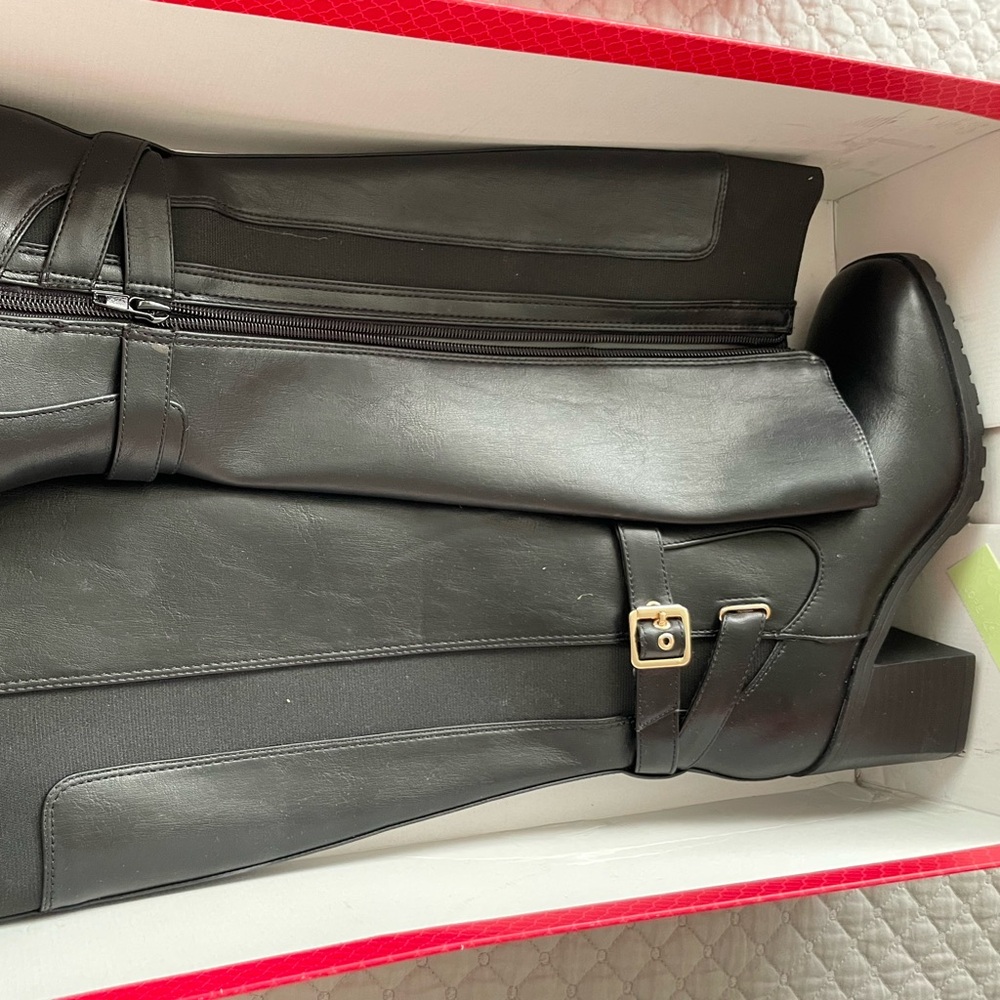 Kelly & Katie Black Heeled Boots